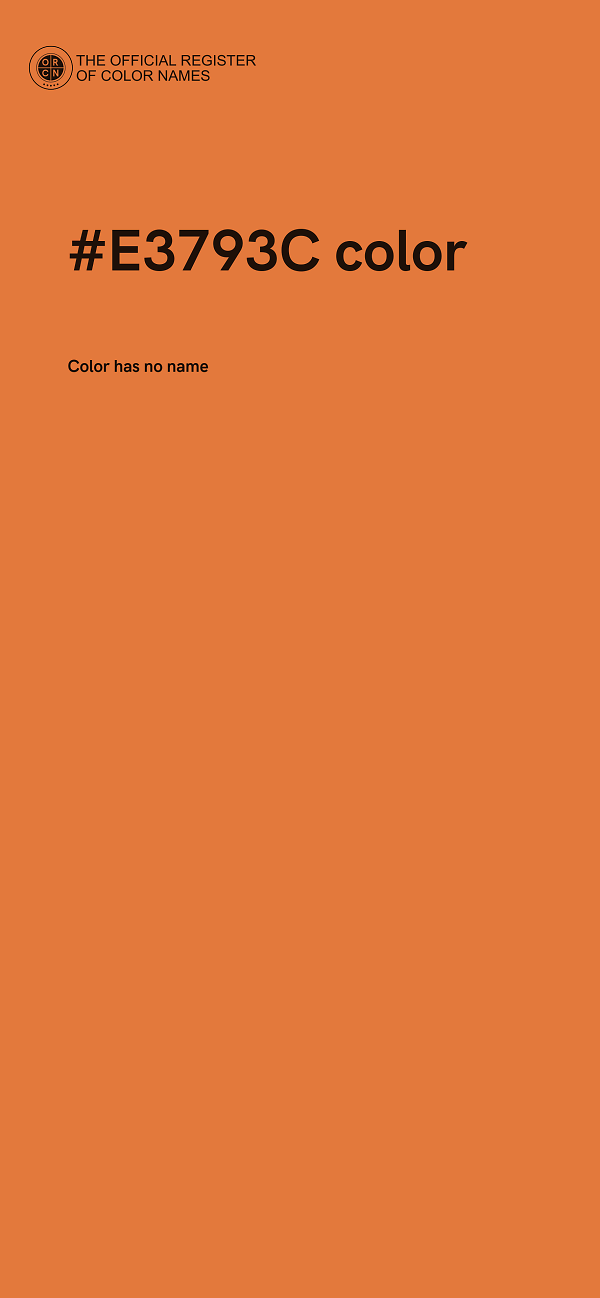 #E3793C color image