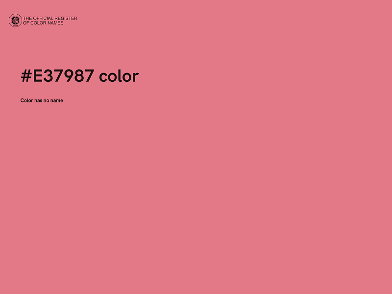 #E37987 color image