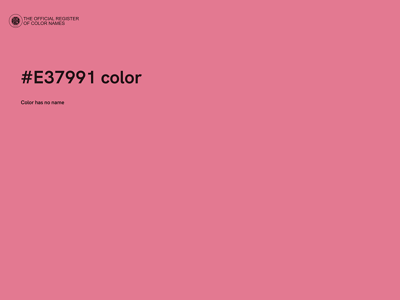 #E37991 color image