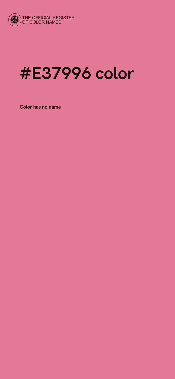 #E37996 color image