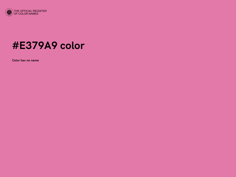 #E379A9 color image