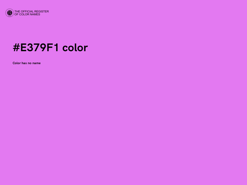#E379F1 color image