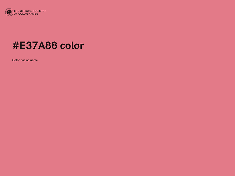 #E37A88 color image