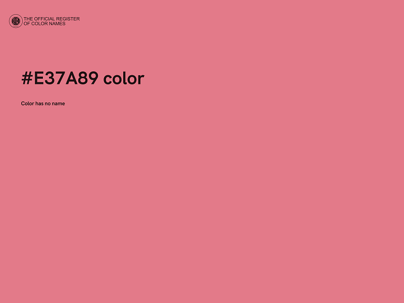 #E37A89 color image