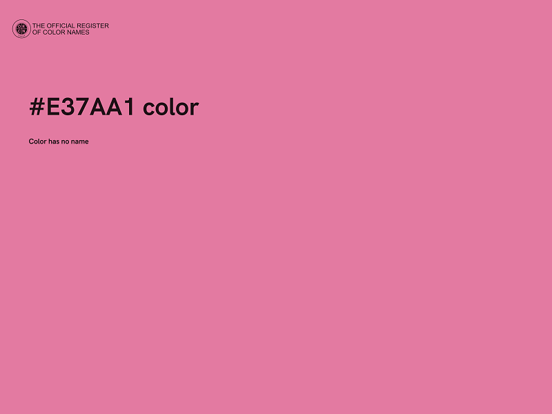 #E37AA1 color image
