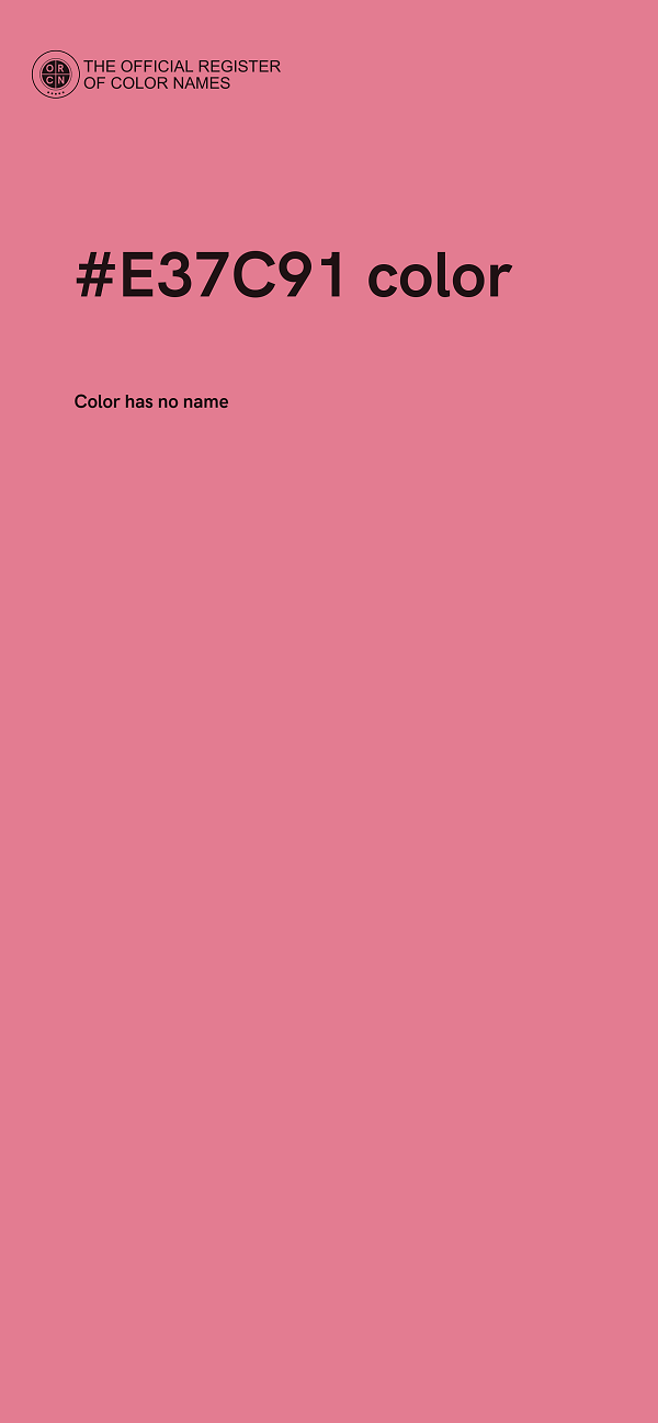 #E37C91 color image