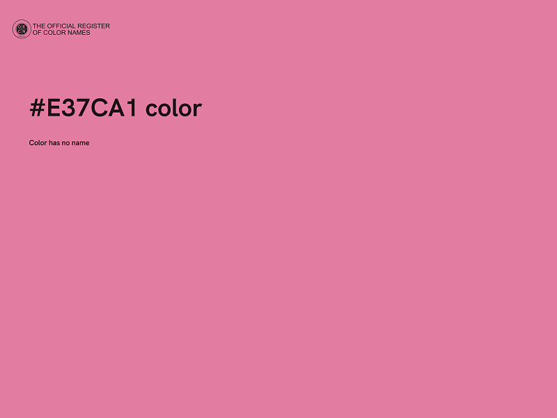 #E37CA1 color image