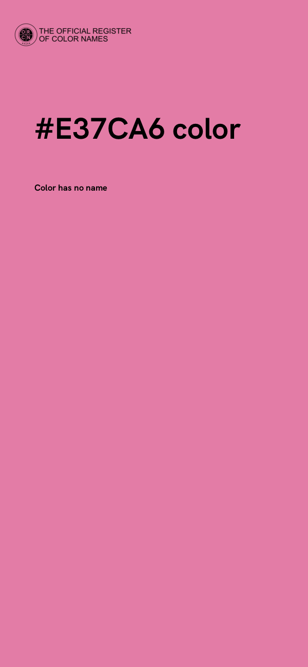 #E37CA6 color image