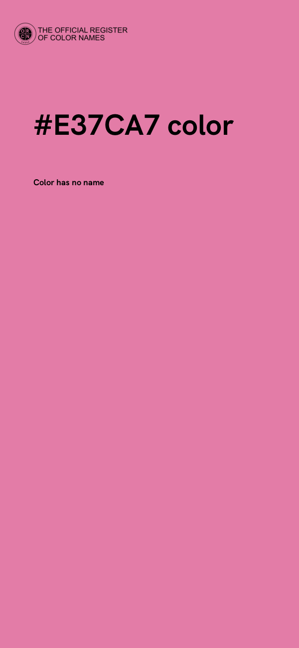 #E37CA7 color image