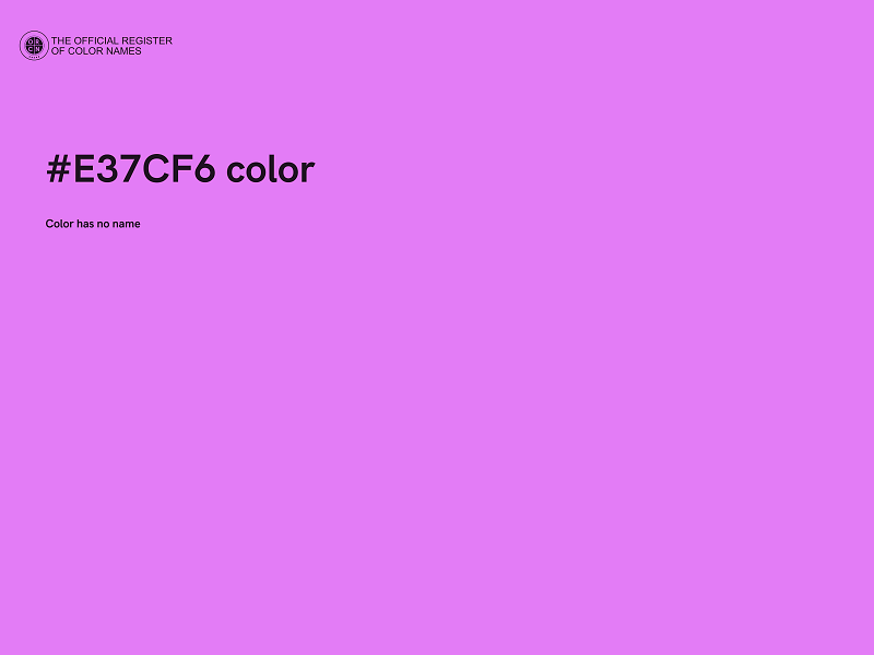 #E37CF6 color image