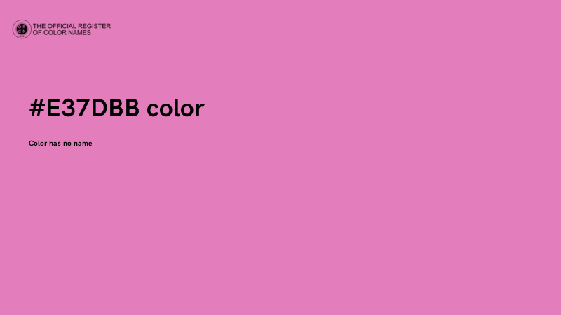 #E37DBB color image