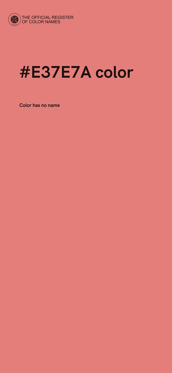 #E37E7A color image