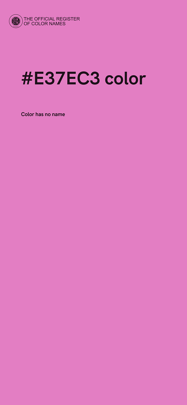 #E37EC3 color image