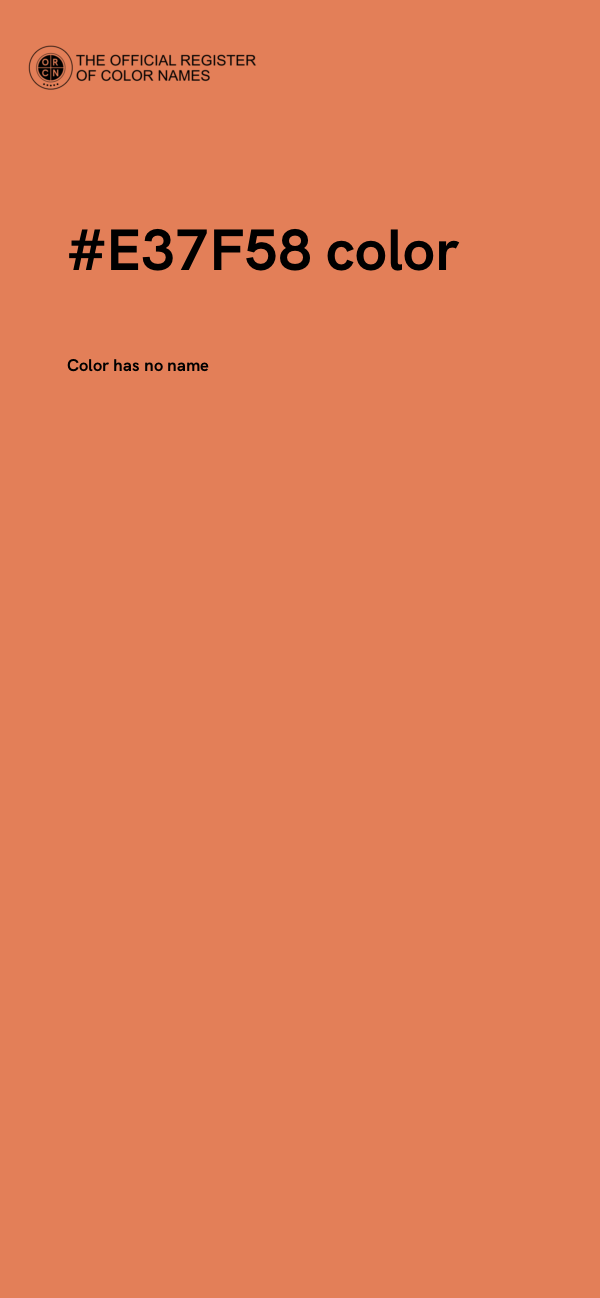 #E37F58 color image