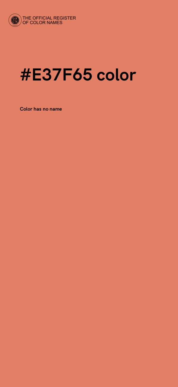 #E37F65 color image