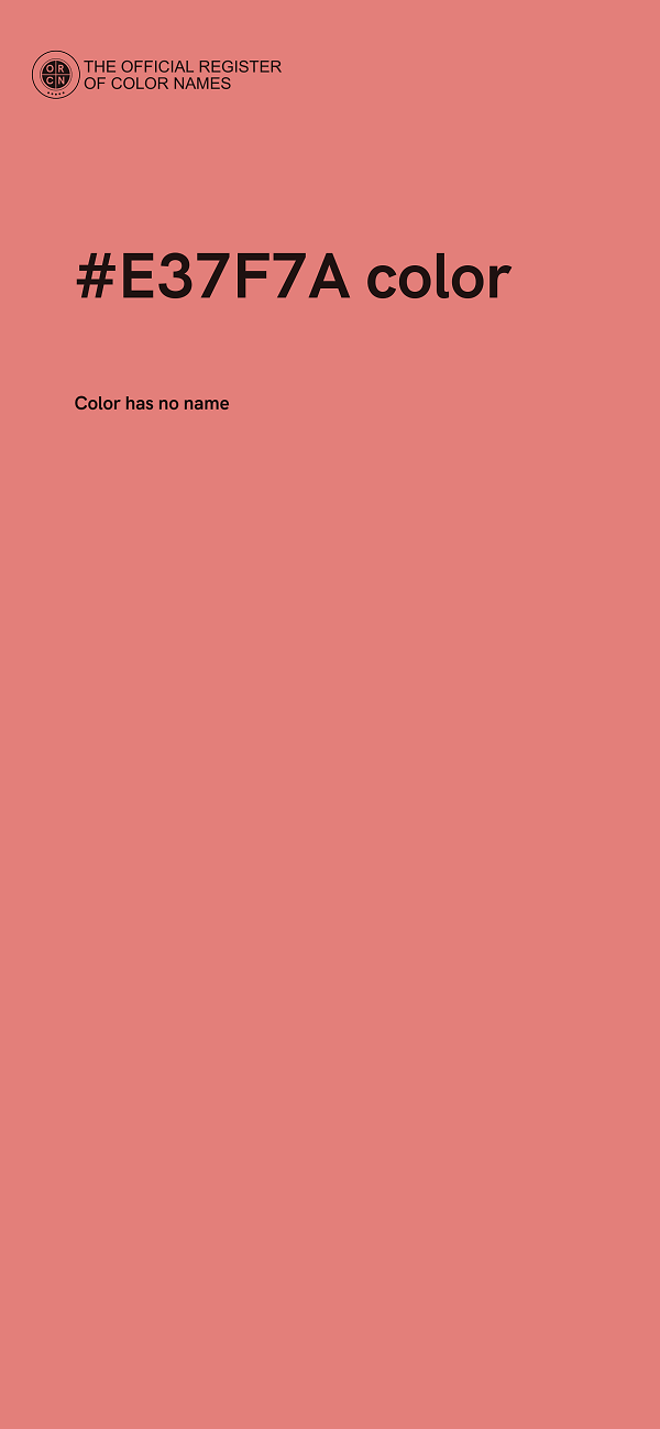 #E37F7A color image