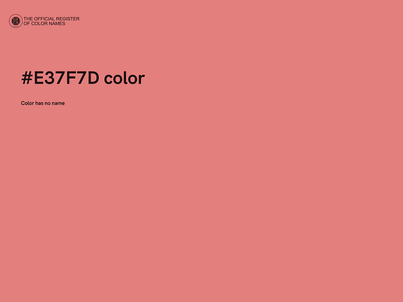 #E37F7D color image