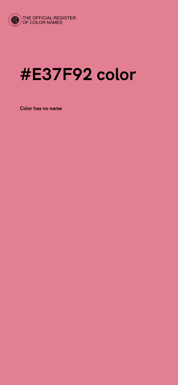 #E37F92 color image
