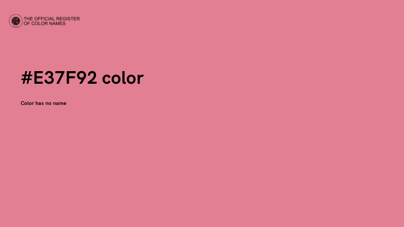 #E37F92 color image