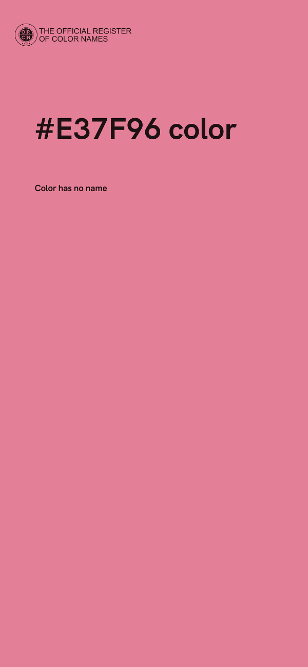 #E37F96 color image