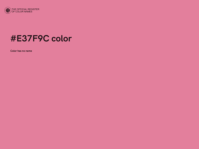#E37F9C color image