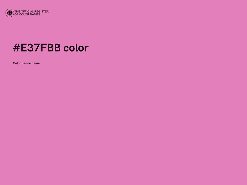 #E37FBB color image