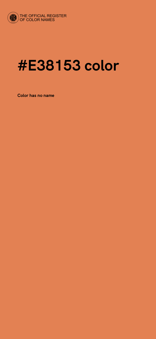 #E38153 color image
