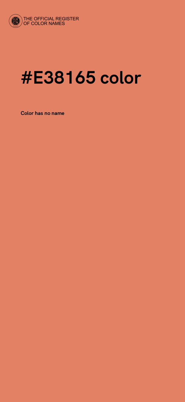 #E38165 color image