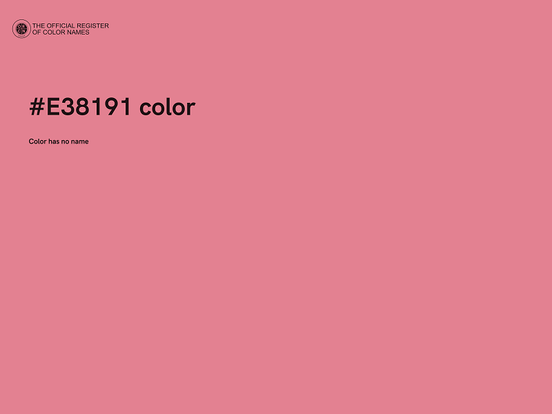 #E38191 color image