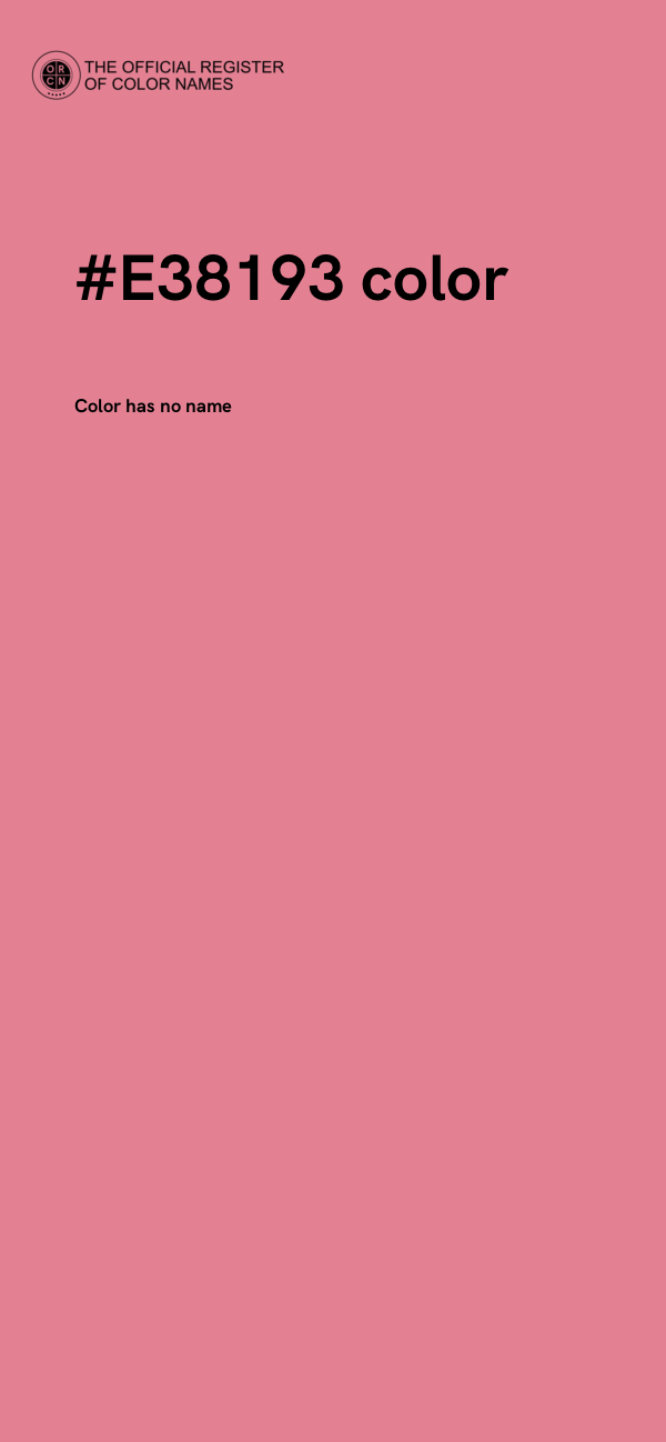 #E38193 color image