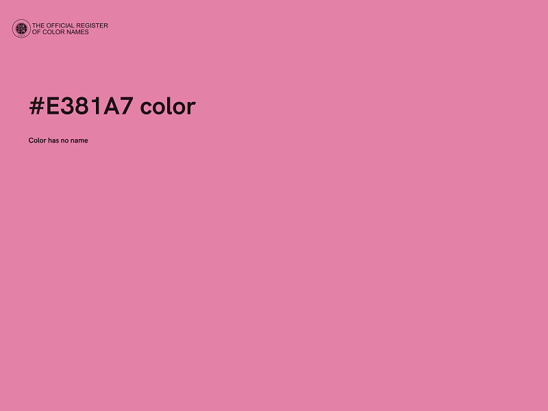 #E381A7 color image