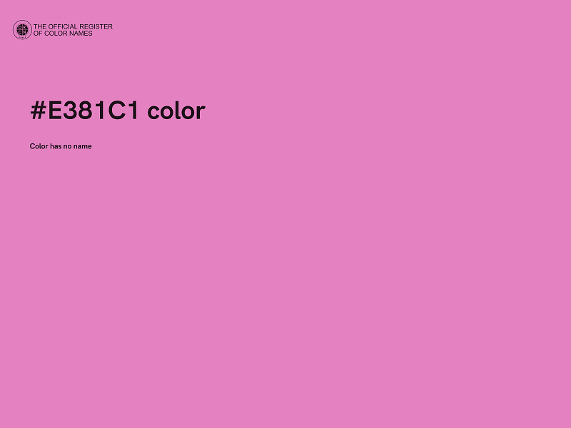 #E381C1 color image