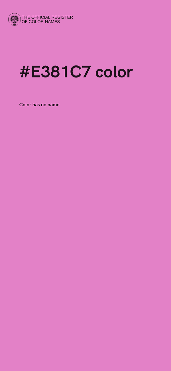#E381C7 color image