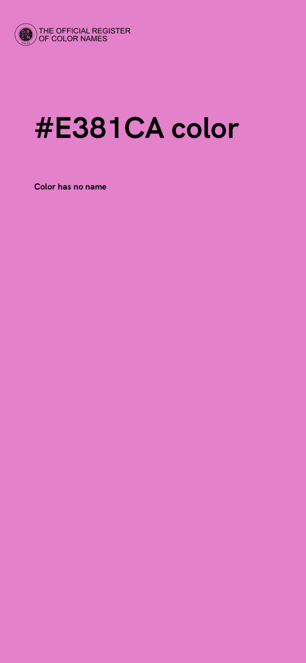 #E381CA color image