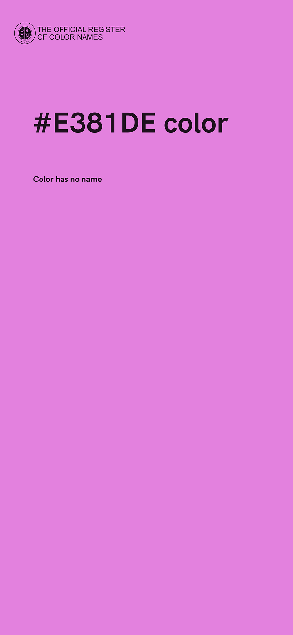 #E381DE color image