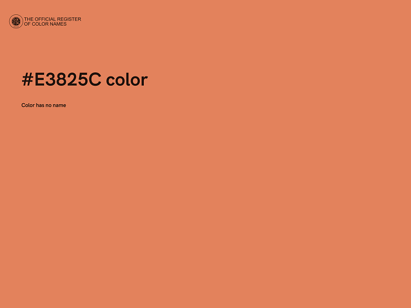 #E3825C color image