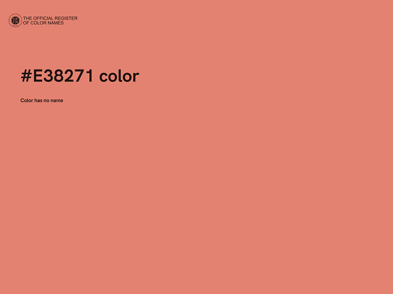 #E38271 color image