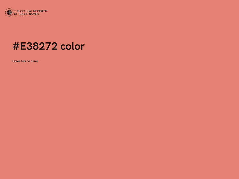 #E38272 color image