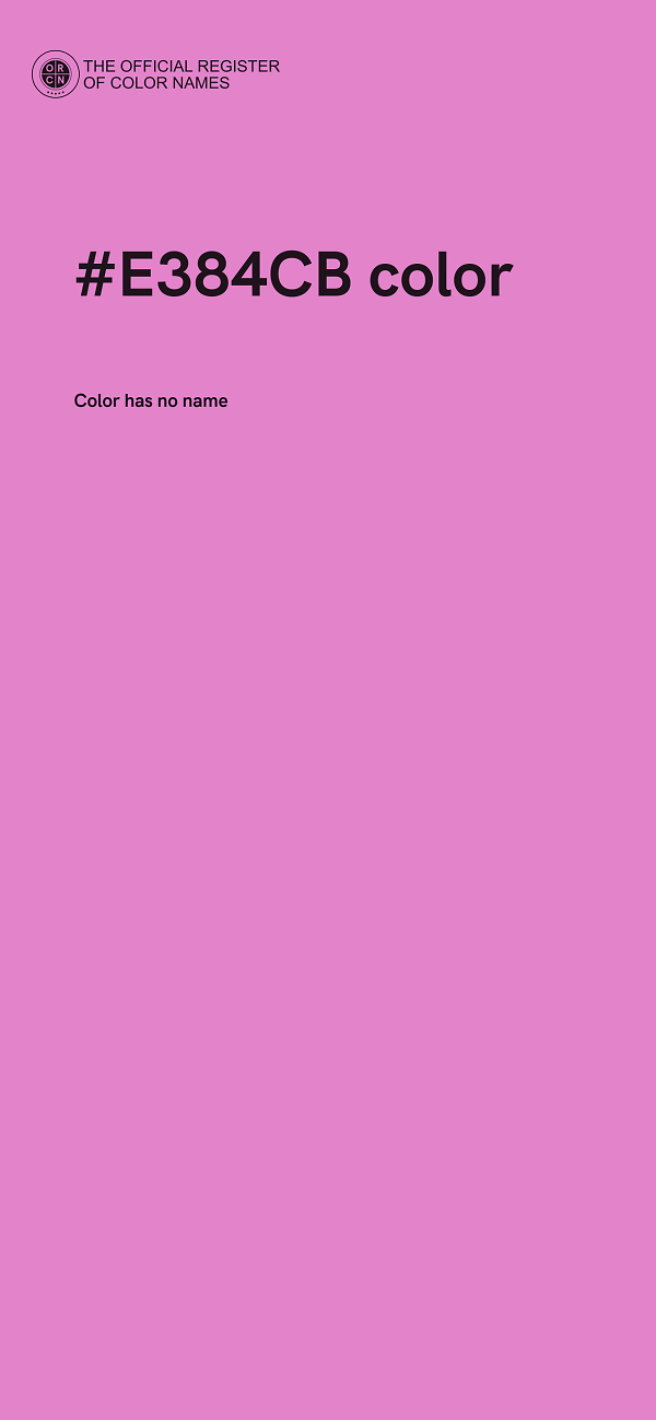 #E384CB color image
