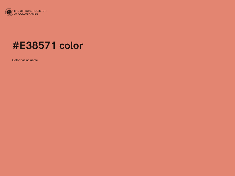 #E38571 color image