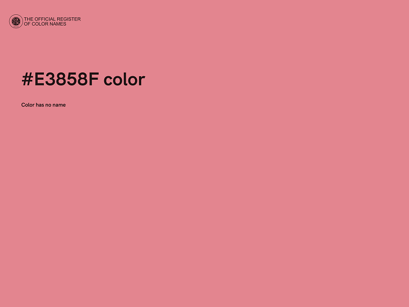 #E3858F color image