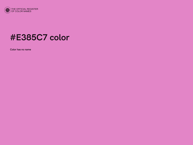 #E385C7 color image