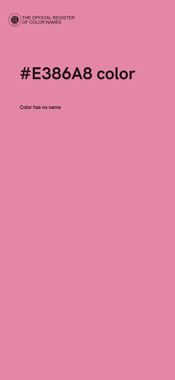 #E386A8 color image