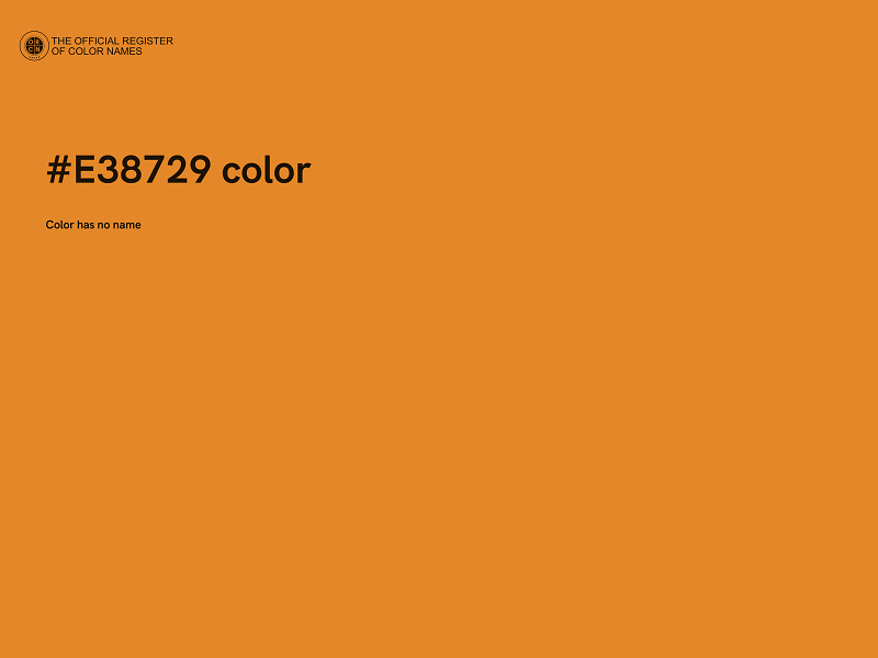 #E38729 color image