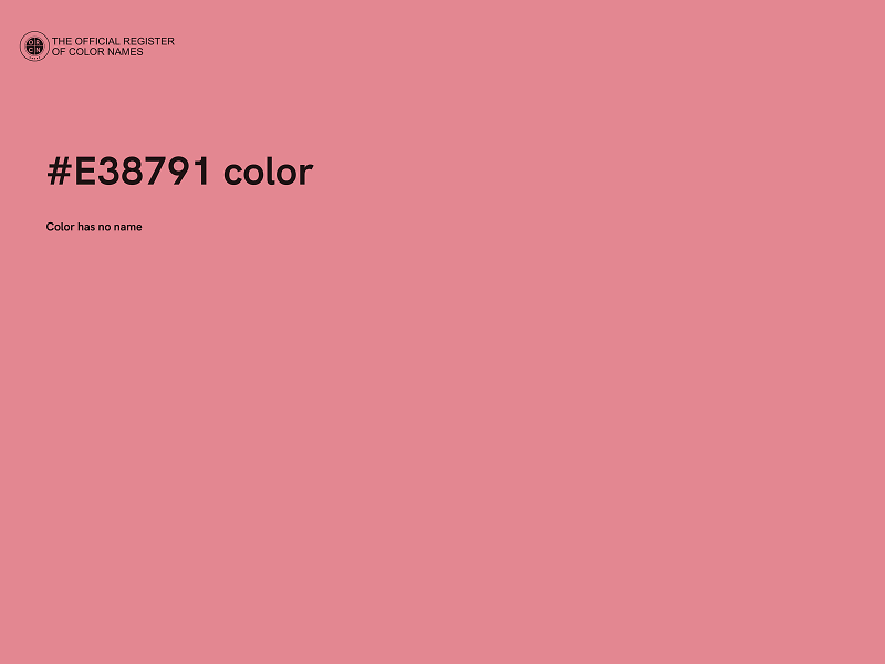 #E38791 color image