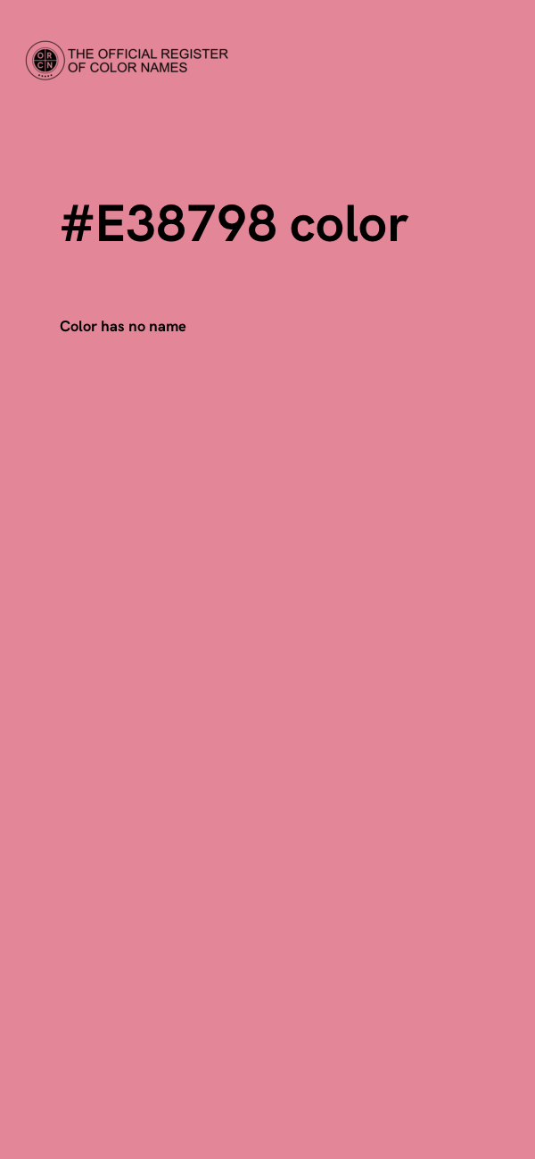 #E38798 color image