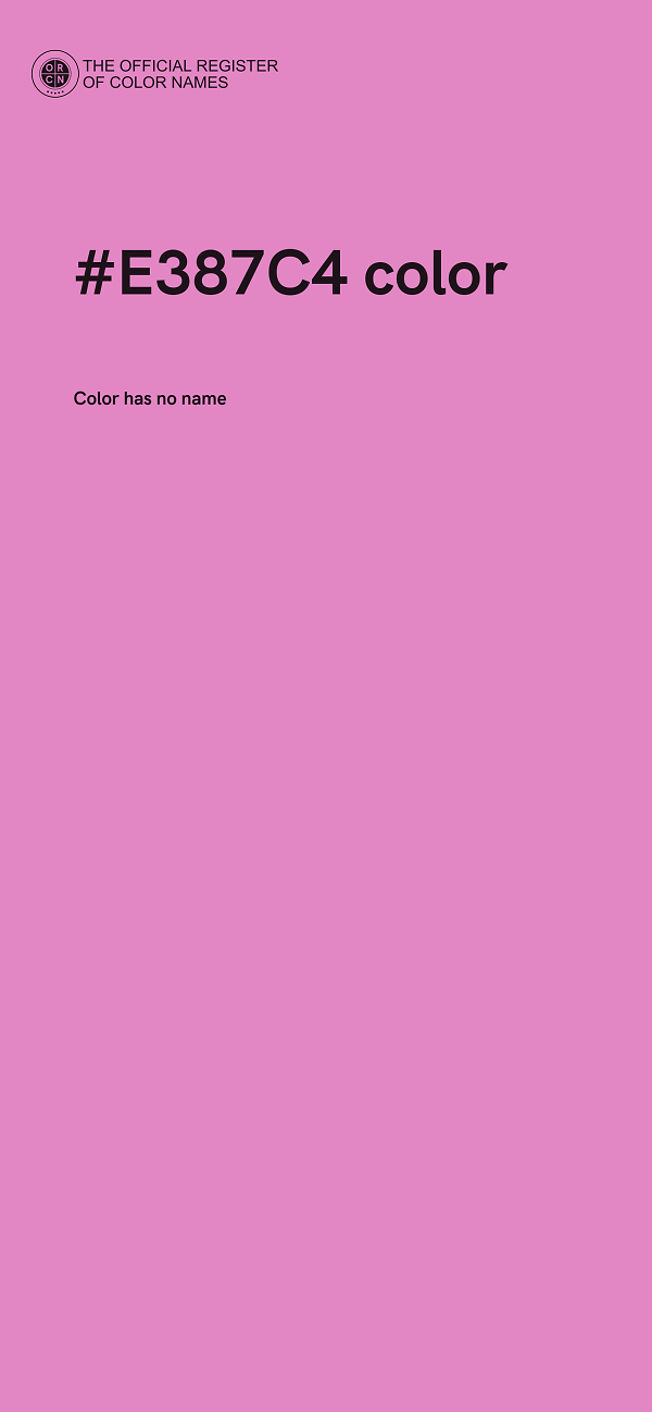 #E387C4 color image