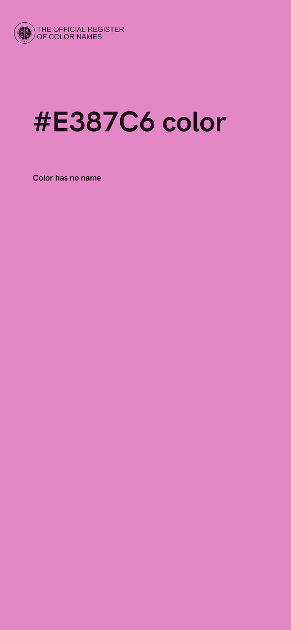 #E387C6 color image