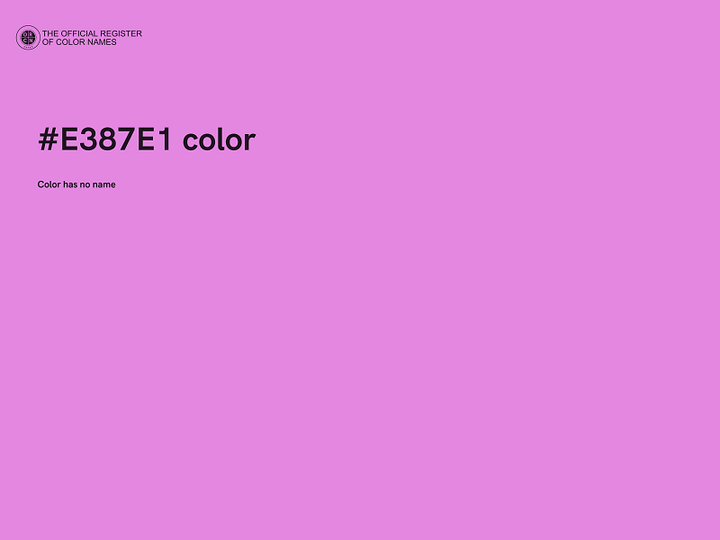 #E387E1 color image