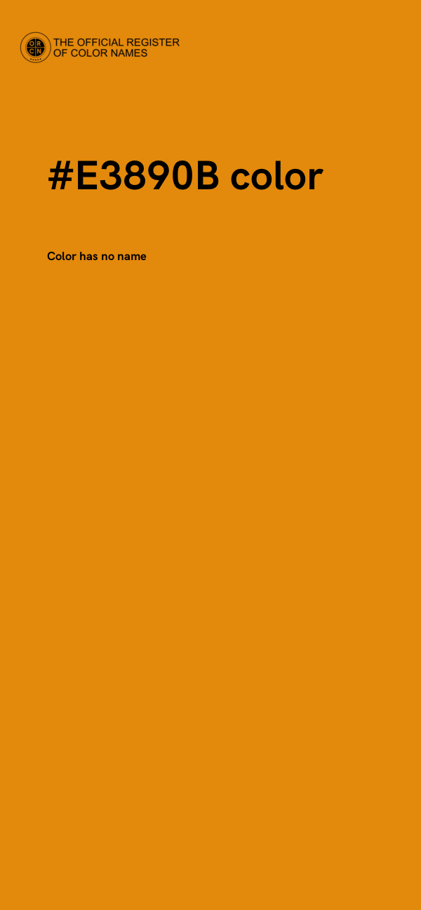 #E3890B color image